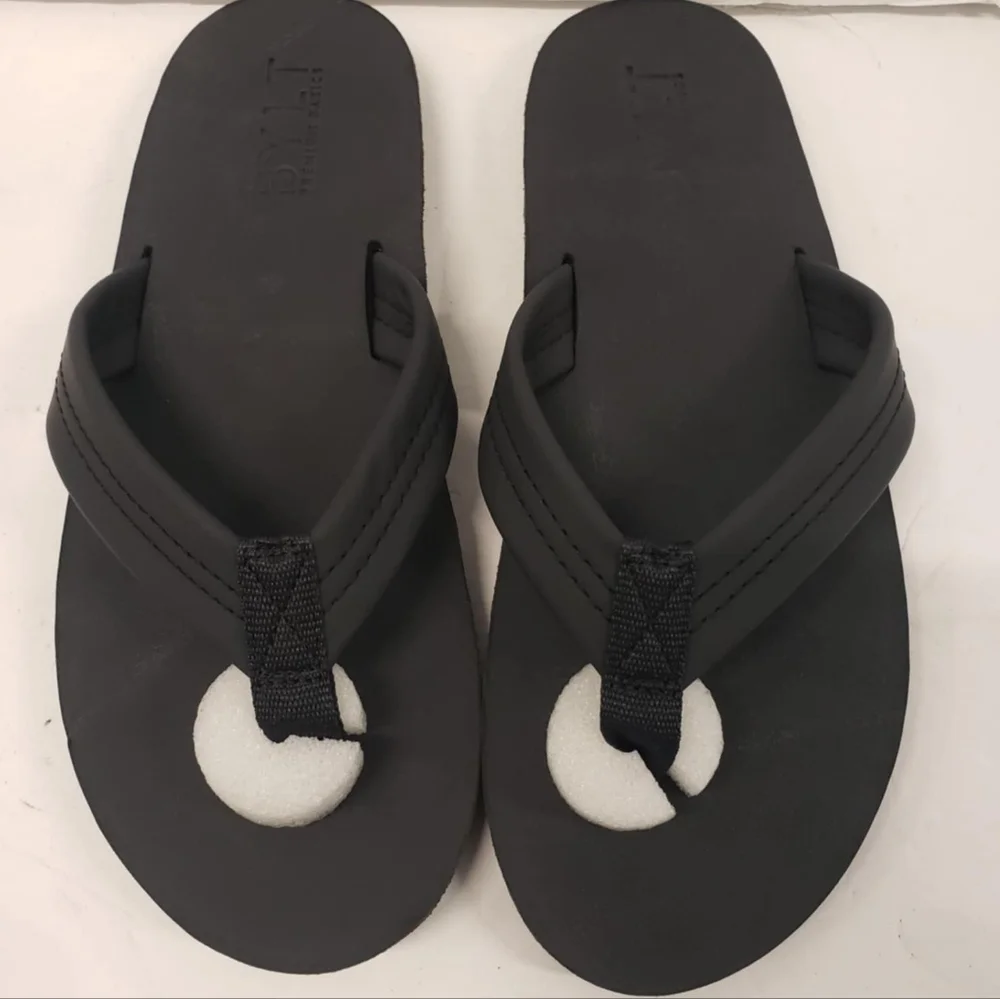 BYLT‎ premium basics Black flip flops size 10 New